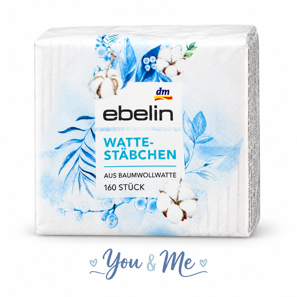عيدان قطن ebelin 160 قطعة - You & Me