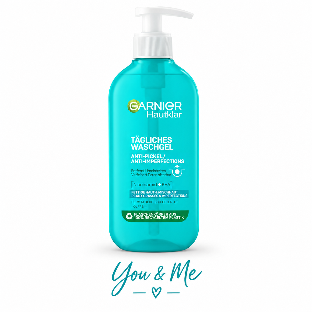 جل غسول Garnier Hautklar مضاد لحب الشباب 200مل - You & Me