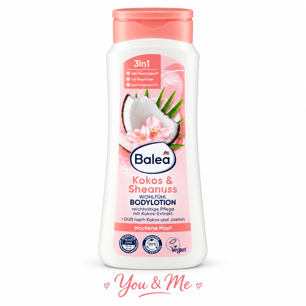 لوشن جسم Balea Kokos & Sheanuss 3in1 400مل - You & Me