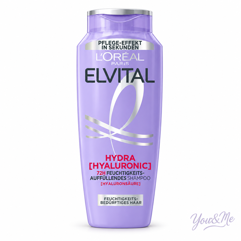 شامبو ترطيب L'Oréal Paris Elvital Hydra Hyaluronic 72H - You & Me