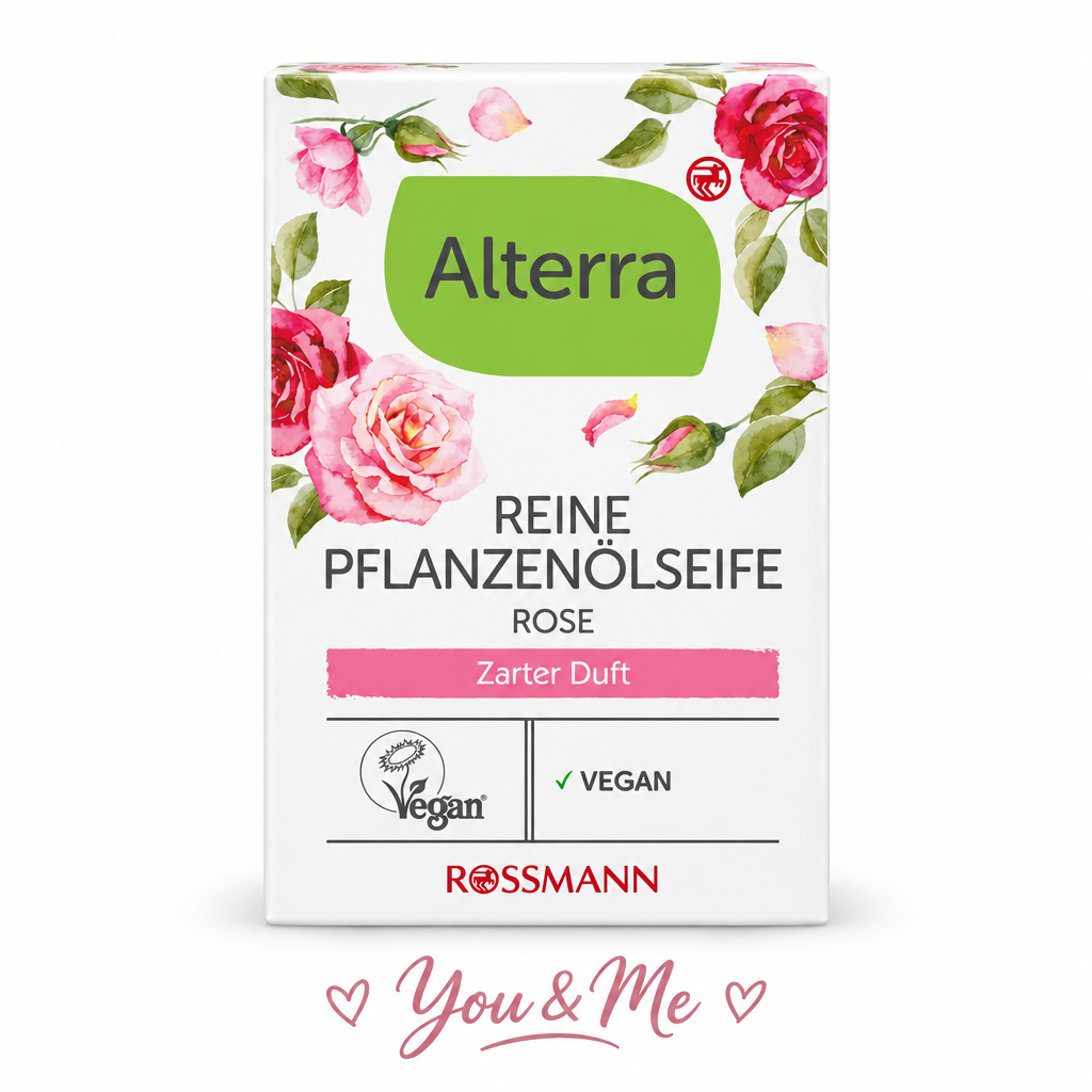 صابون Alterra بمستخلص الورد 100غ - You & Me