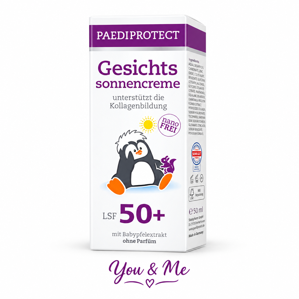 واقي شمس PAEDIPROTECT للوجه SPF 50+ - You & Me