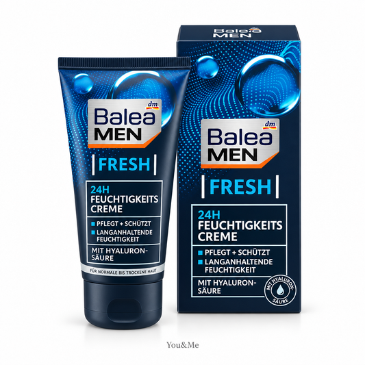 كريم ترطيب الوجه Balea MEN Fresh 24H 75مل - You & Me