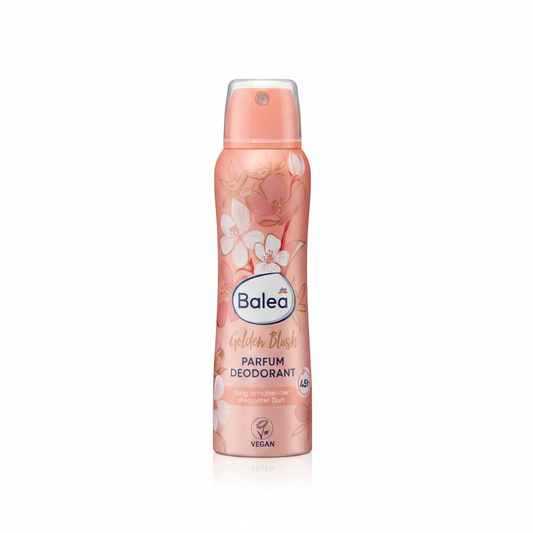 بخاخ مزيل عرق Balea Golden Blush خلفية بيضاء 1:1