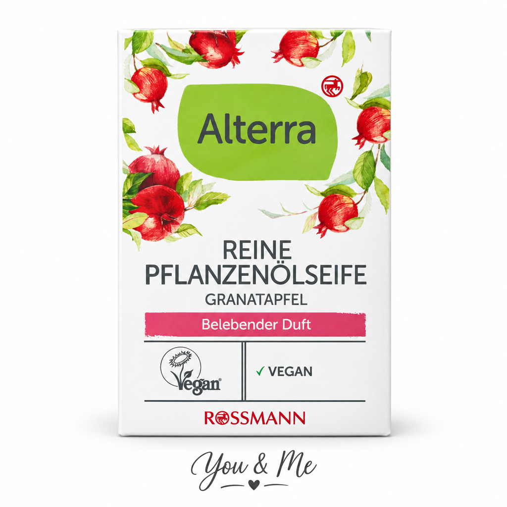 صابون Alterra بزيت نباتي برائحة الرمان 100غ - You & Me