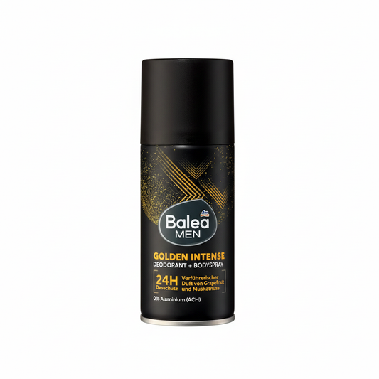بخاخ مزيل عرق Balea MEN Golden Intense خلفية بيضاء 1:1