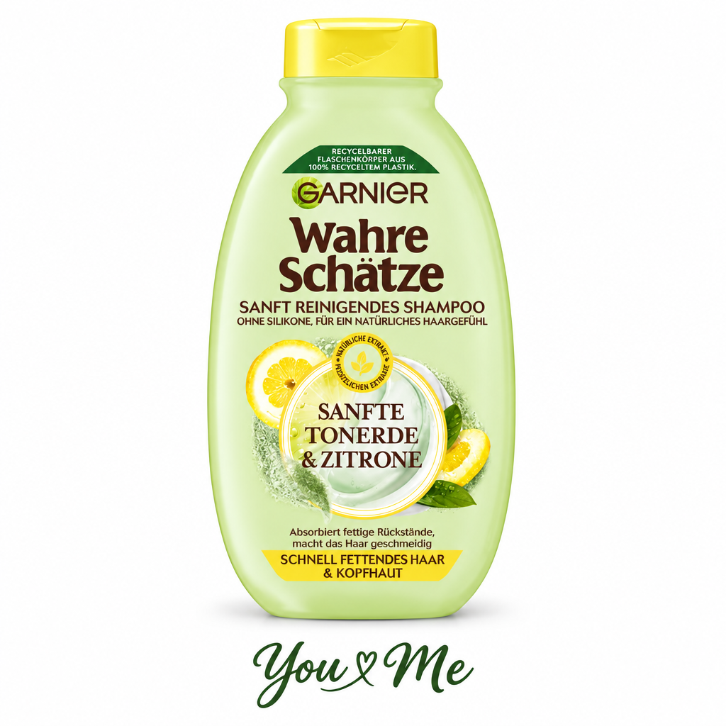 شامبو Garnier Wahre Schätze Tonerde & Zitrone 250مل - You & Me