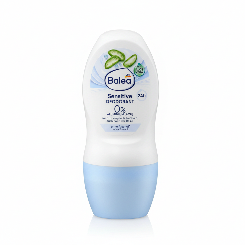 مزيل عرق رول أون Balea Sensitive خلفية بيضاء 1:1