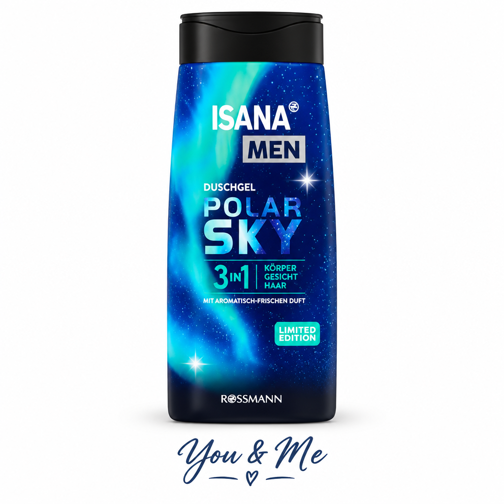 جل استحمام ISANA MEN 3بر1 Polar Sky 300مل - You & Me