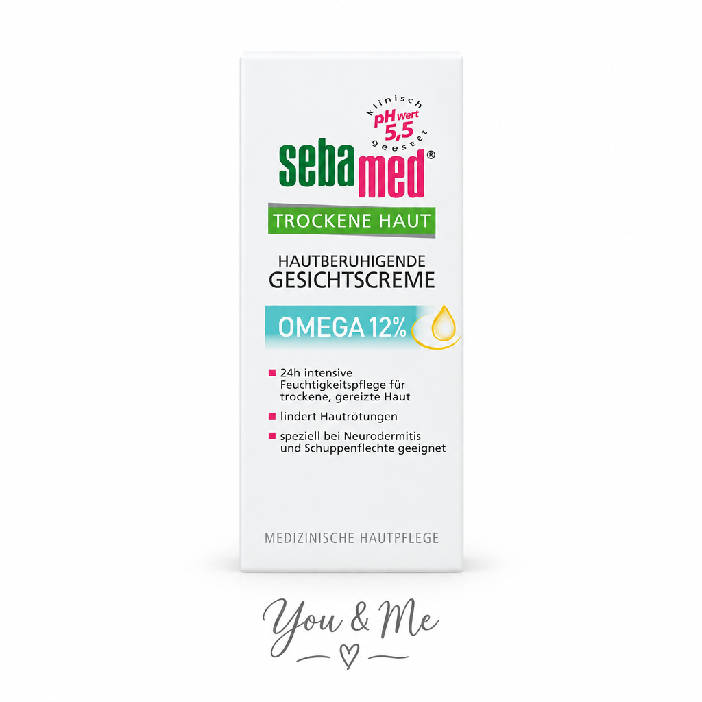 كريم وجه Sebamed Trockene Haut أوميغا 12% 50مل - You & Me