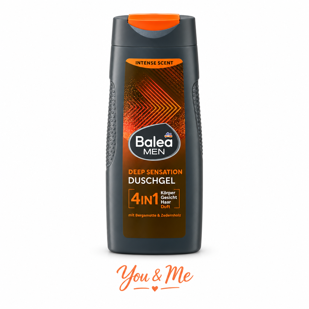 جل استحمام Balea MEN Deep Sensation 4in1 300مل - You & Me