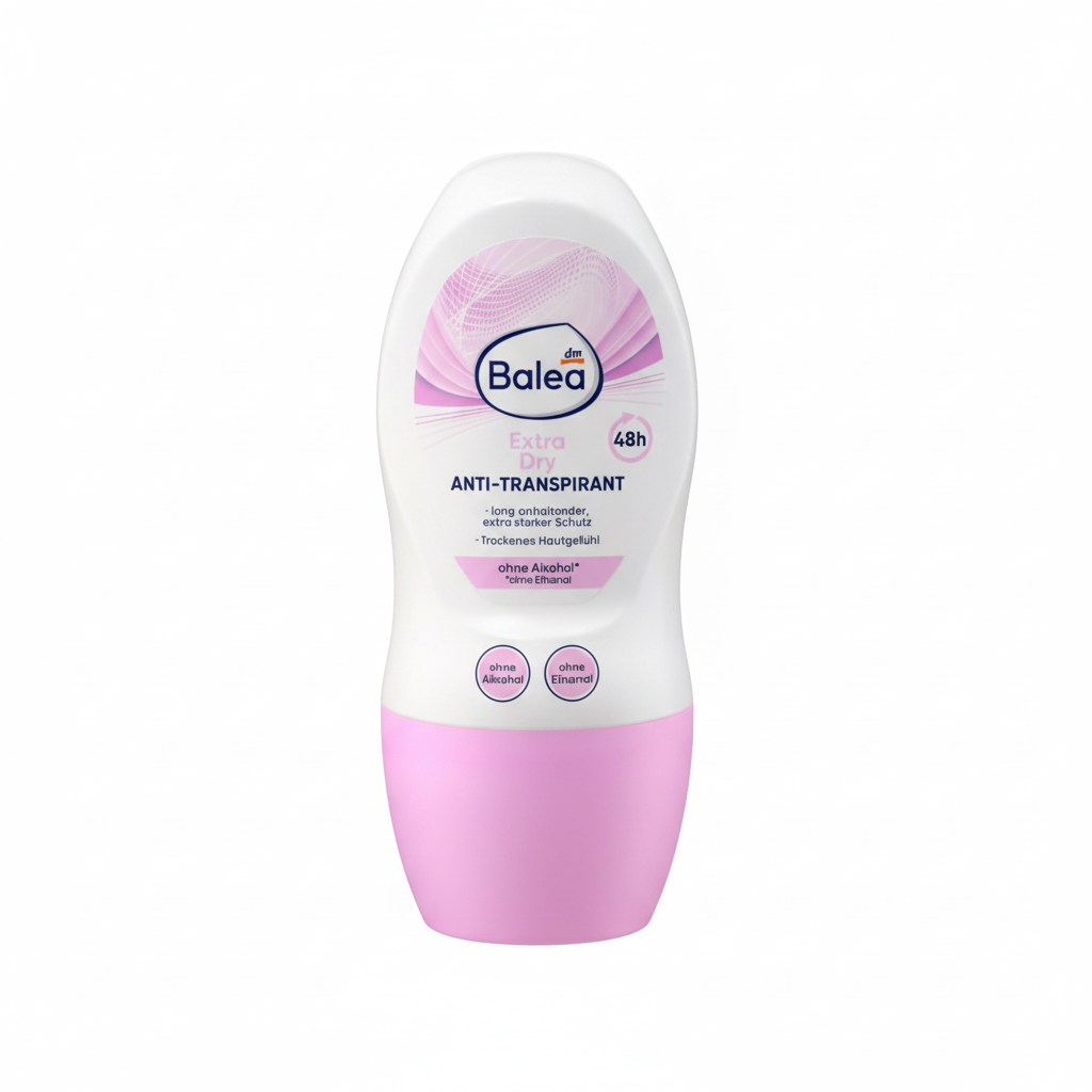 مزيل عرق رول أون Balea Extra Dry خلفية بيضاء 1:1