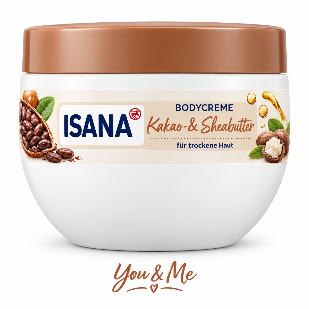 كريم جسم ISANA زبدة الكاكاو وزبدة الشيا 500مل - You & Me