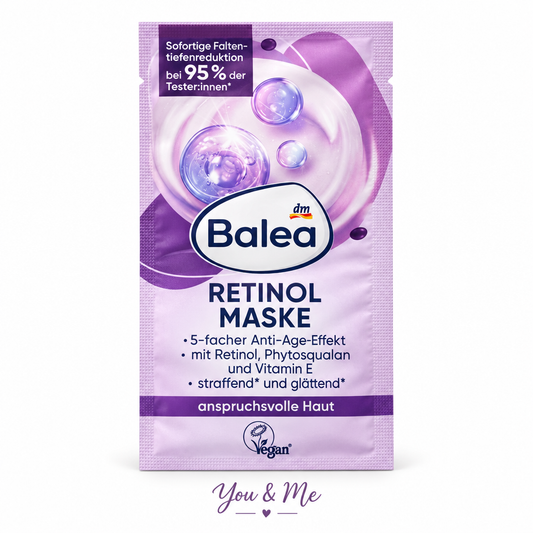 قناع وجه Balea بالريتينول 2×8مل - You & Me
