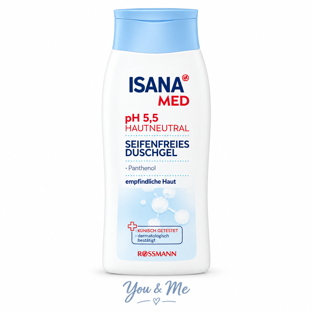 جل استحمام ISANA MED pH 5,5 خالٍ من الصابون 250مل - You & Me