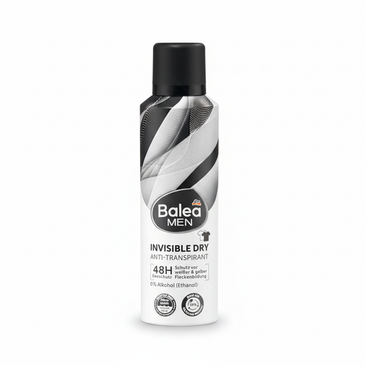 بخاخ مزيل عرق Balea MEN Invisible Dry خلفية بيضاء 1:1
