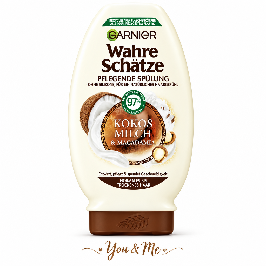 بلسم Garnier Wahre Schätze Kokosmilch & Macadamia 200مل - You & Me