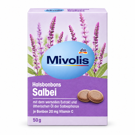 Halsbonbons Salbei ميفوليس 50 جم حلوى الحلق بالمريمية