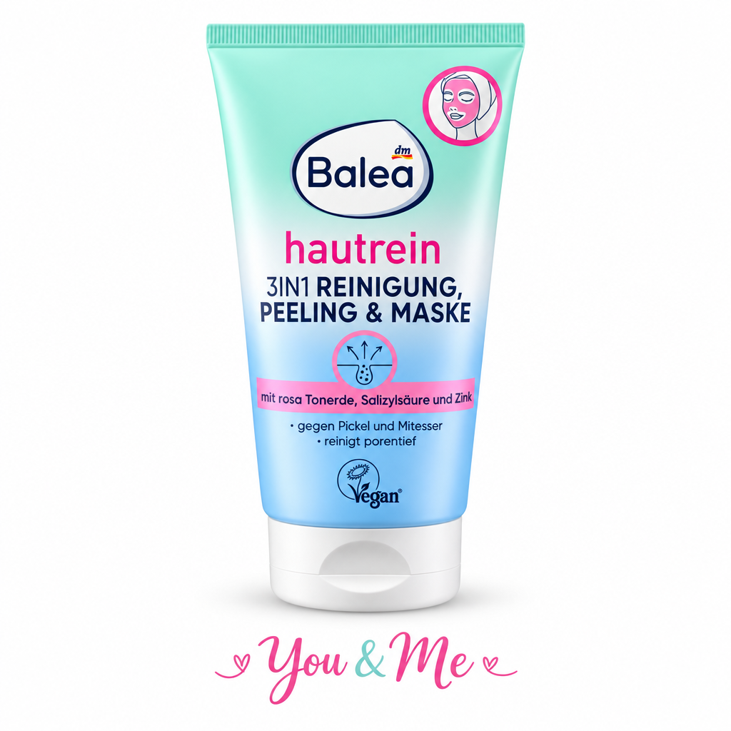 منظّف ومقشّر وقناع Balea Hautrein 3 في 1 150مل - You & Me