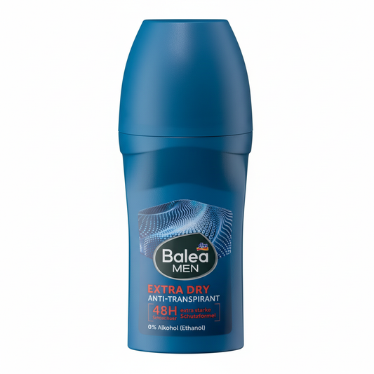 مزيل عرق رول أون Balea MEN Extra Dry خلفية بيضاء 1:1
