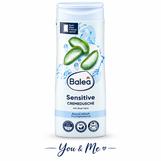 جل استحمام كريمي Balea Sensitive بالألويفيرا 300مل - You & Me