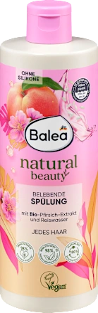 بلسم Balea Natural Beauty المنعش بالخوخ وماء الأرز 350 مل